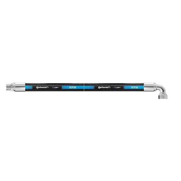 Continental Hydraulic Hose Assembly - 1/2" ID 12" Length - 5/8" MJ x 5/8" FJX90 - 3250 psi XCP3-08,10MJ-10FJX90,12 IN OAL - main